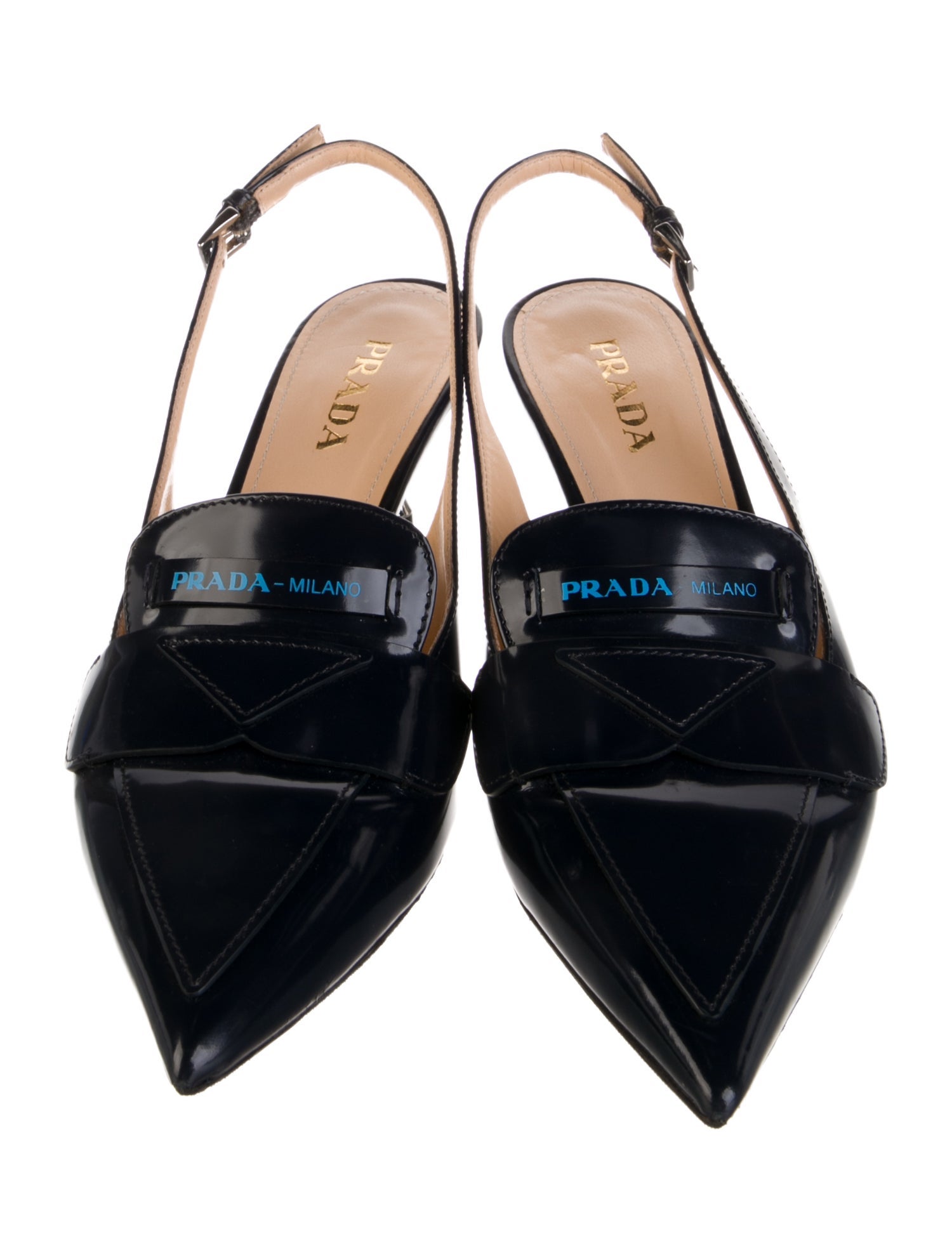 Prada Leather Slingback Pumps